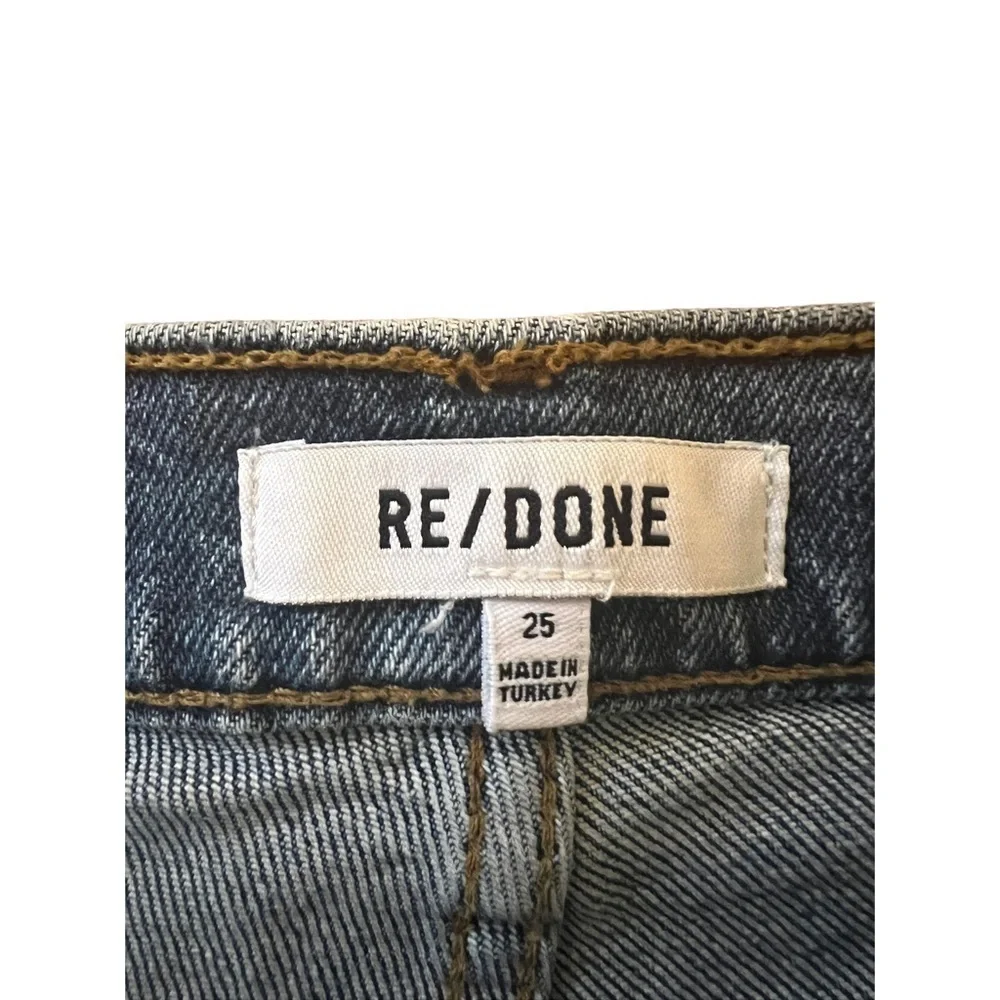Re/Done Originals 70s Straight Medium Wash Jeans Size 25 - Picture 5 of 9
